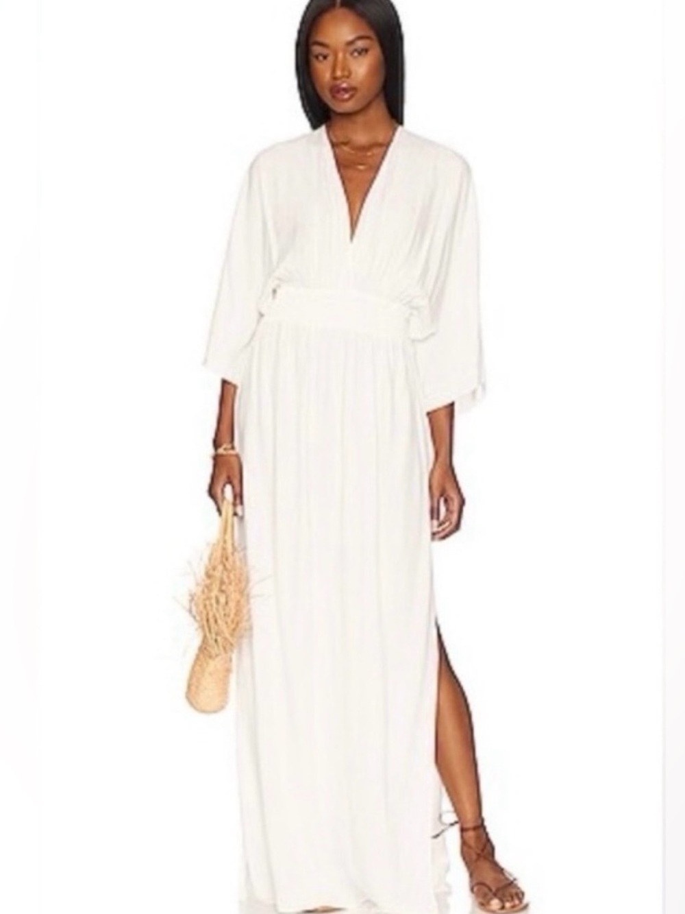 XL⭐️NWT L*Space Cream Sungazer Maxi Waist stretch 21” Comfortably - Picture 4 of 12